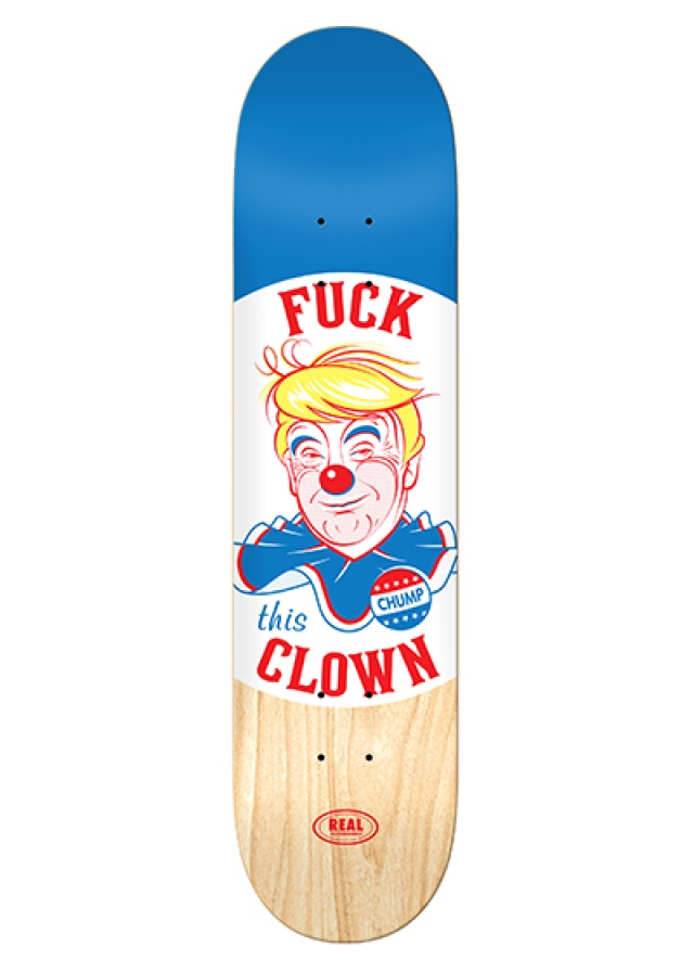 Real Skateboards Fuck This Clown 8.0